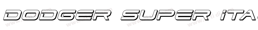 Dodger Super Italic字体转换